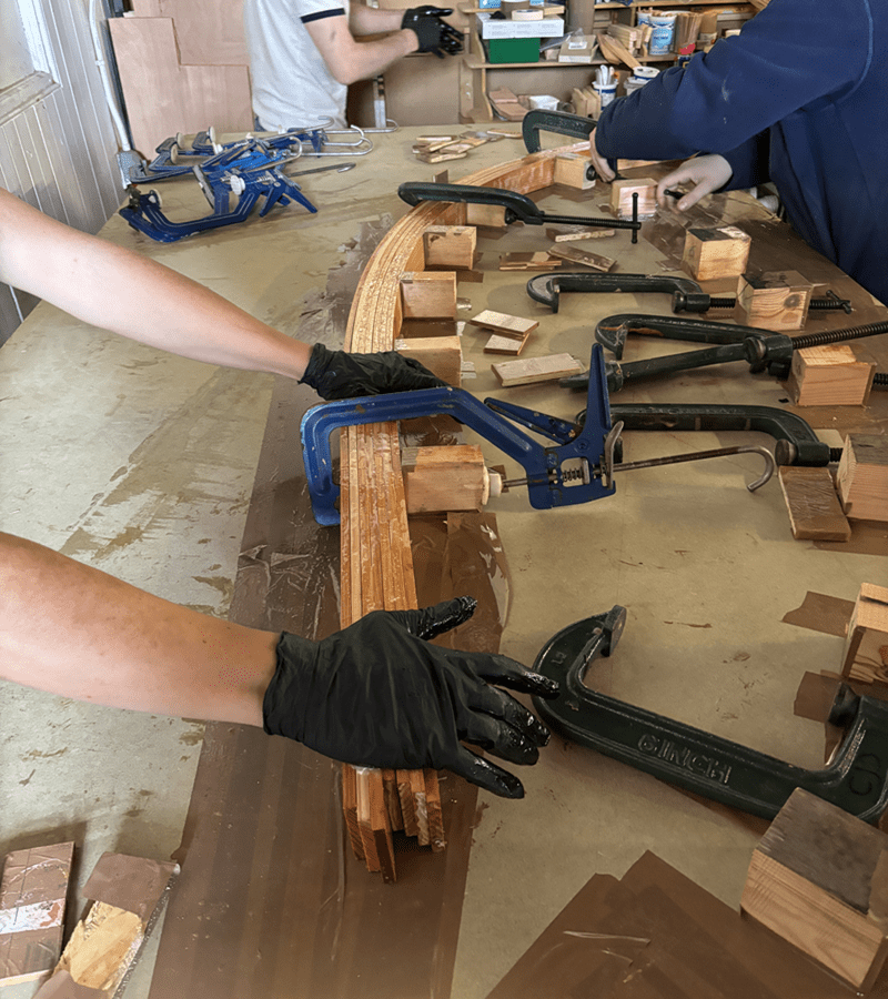 building a boat with GCP - stretching the wood building a boat with GCP - stretching the wood